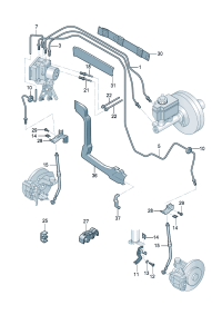 1K1614725B-Pipe-brake from distributor Connector