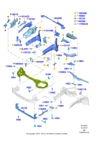 EJ7Z8A284C-REINF ASSY-RAD CORE UPR