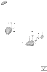 9J1941039D-LED headlamp Deprecated parts