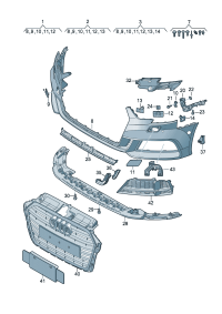 8V0807065AF-COVER ASSY, PLASTIC
