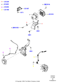 9L3Z2C204A-Sensor assy-a. B .s, fr