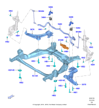 F2GZ5484B-Spacer assy, blue (2.7L DOHC 4V DI GT V6 GAS/FFV, LHD 4WD (FTD) OR 3.7L DOHC V6 GAS.)