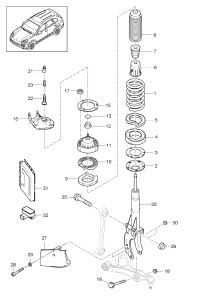 95834301751-FRONT SHOCK MOUNTING