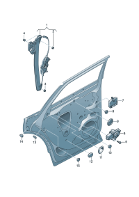 80D839461-WINDOW WINDER LH FRT/A6