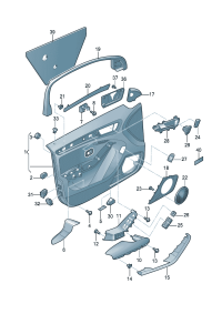 8R0868134-Gasket, door g-box