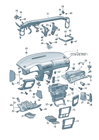 3B1857101H-GLOVE BOX ASSY