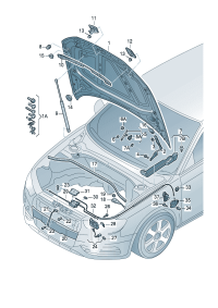 8V0823029D-Cover, fr. hatch