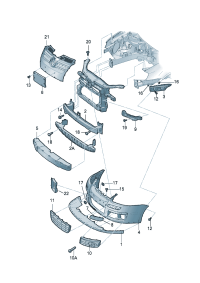 1K0807889B-GUIDE PIECE/RH/ VW / PASSAT