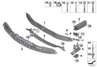 51117275178-Frame bumper upr fr