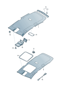 5GG867501B-Molding a roof  For vehicles not equipped D  -23.09.2019