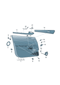 12G867003003-Finisher-dr Sensor assy Containing: (mistral gray)