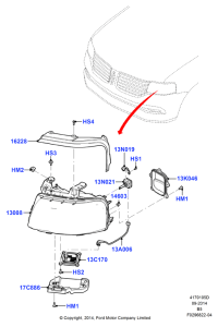 FL7Z13A006A-Harness assy-rh