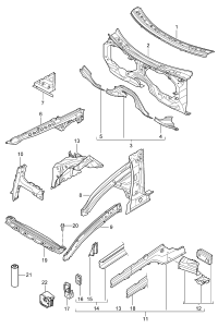 95550246901GRV-Crossmember Companion: (primed)