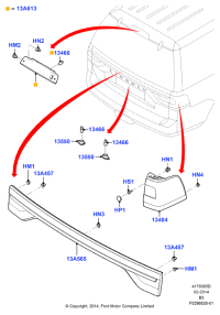 FL7Z13404C-lamp assy