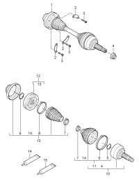 95534903812-Shaft, half swing F  9P-9LA11 921 F  9P-9LA20 134 F