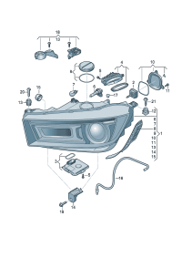 80D941005-Headlamp, Bulb-gas discharge