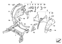 41117111237-Member, rear axle frame