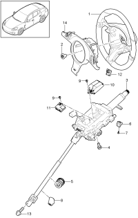 97034700730-Steering column Power-driven  No longer use parts here  D-MJ 2012