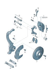 8E0698151G-BRAKE LINING/A4/A6