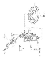 95534780411-S/ B assy Steering wheel  (Heated)