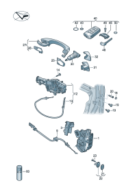 5NB837016D-AUDI TT MK2 WINDOW MECHANISM