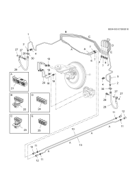 13460145-Pipe, fr. brake (incl. 2-4)