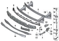 51117166584-REINFORCEMENT-FR BUMPER/X3-06
