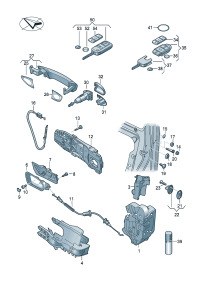 5K0837202E-Key-master For fitting KESSY (contact-and start-up Approved unit)   D  -16.10.2011