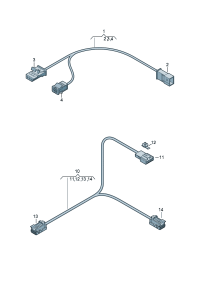 80A971493A-Mirror, inner Adapter harness, Anti-glare