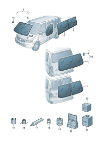 7H0845306AG-Glass, slide door side window  Contains: D  -04.01.2015