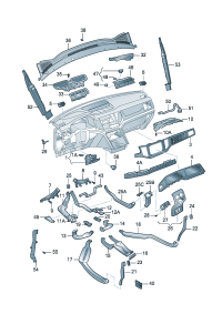 30G820858-Heater-rr seat Duct assy-air