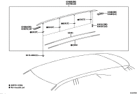 6346048090-Rack assy-roof rack rh