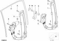 51358159836-WINDOW LIFTER RR RH E39