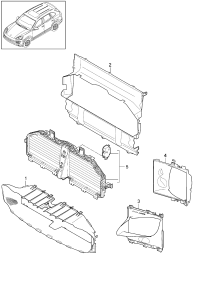 95857532332-PORSCHE CAYENNEAIR DUCT CENTRE