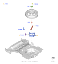 HP5Z1424C-Bracket-spare tire mounting