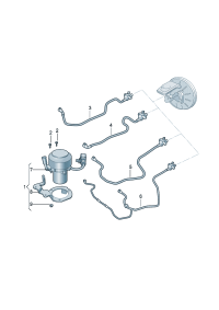 5QD612175-Electric vacuum pump, For brake