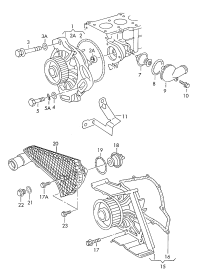 078121004J-WATER PUMP/AUDI A4/A6/ VW