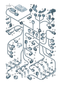 4F1971072GC-Harness, engine room Special item-----  D-31.07.2006 -30.07.2007