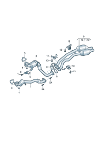 7L0254301GX-Pipe assy-exhaust Porsche panamera: