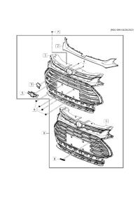 26227716-Cover, front bumper eye service hole