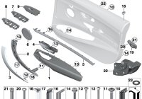 51417324467-Bracket leather fr lh