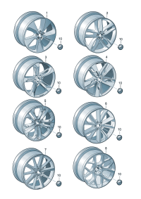 4M0601025BP-Wheel rim-aluminium alloy  Colour code: