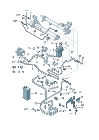 1C0422371E-Tank assy-oil For power steering system