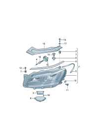3GB941774B-LED HEADLIGHT/718 BOXTER