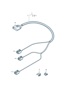 4F0971073-Wiring harness Frame assy-fr