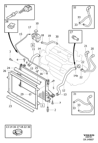981376-RADIATOR HOSE W124/E200/E220