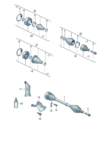 8RD501203A-Band f joint Shaft, half swing  D-20.08.2012