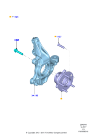HP5Z3K185A-Knuckle-front wheel, rh