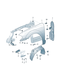3BD821105A-Panel-fender Cooperate as needed: