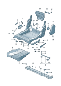 1TD883858A7G8-Garnish, seat tray For seat: (beige only)